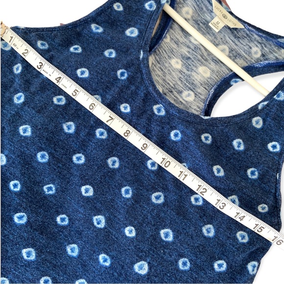 Lucky Lotus Women’s Top Size Medium Cotton/Modal Soft Spring / Summer Wear Blue. - Picture 6 of 17